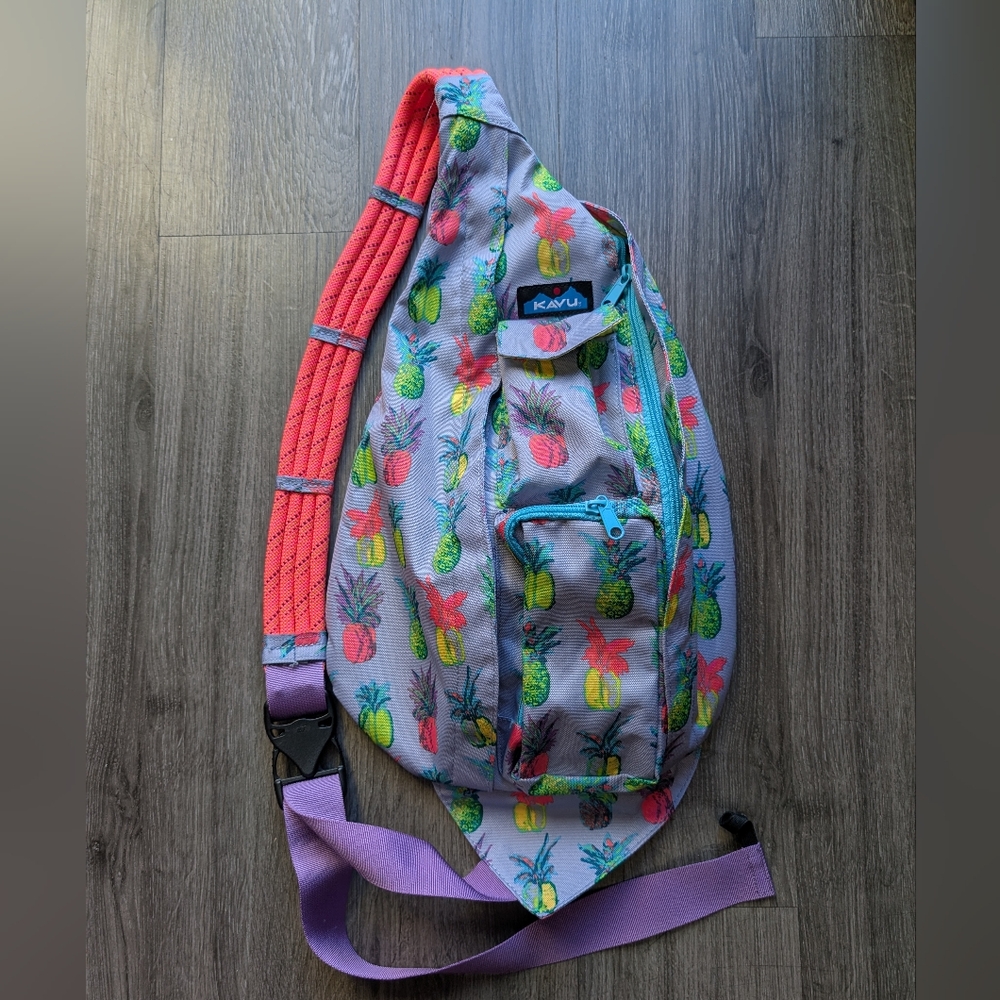 Kavu Rope Sling Bag Pineapple Pop